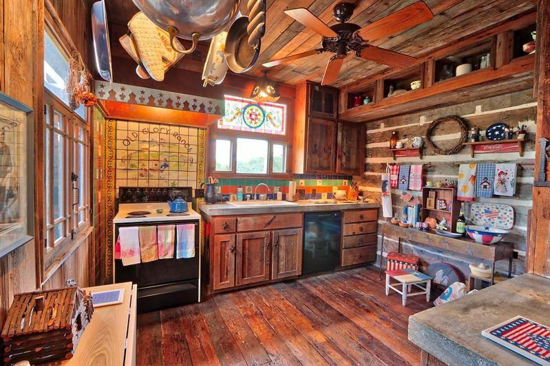 Log Cabin At Old Glory Ranch Wimberley Dış mekan fotoğraf