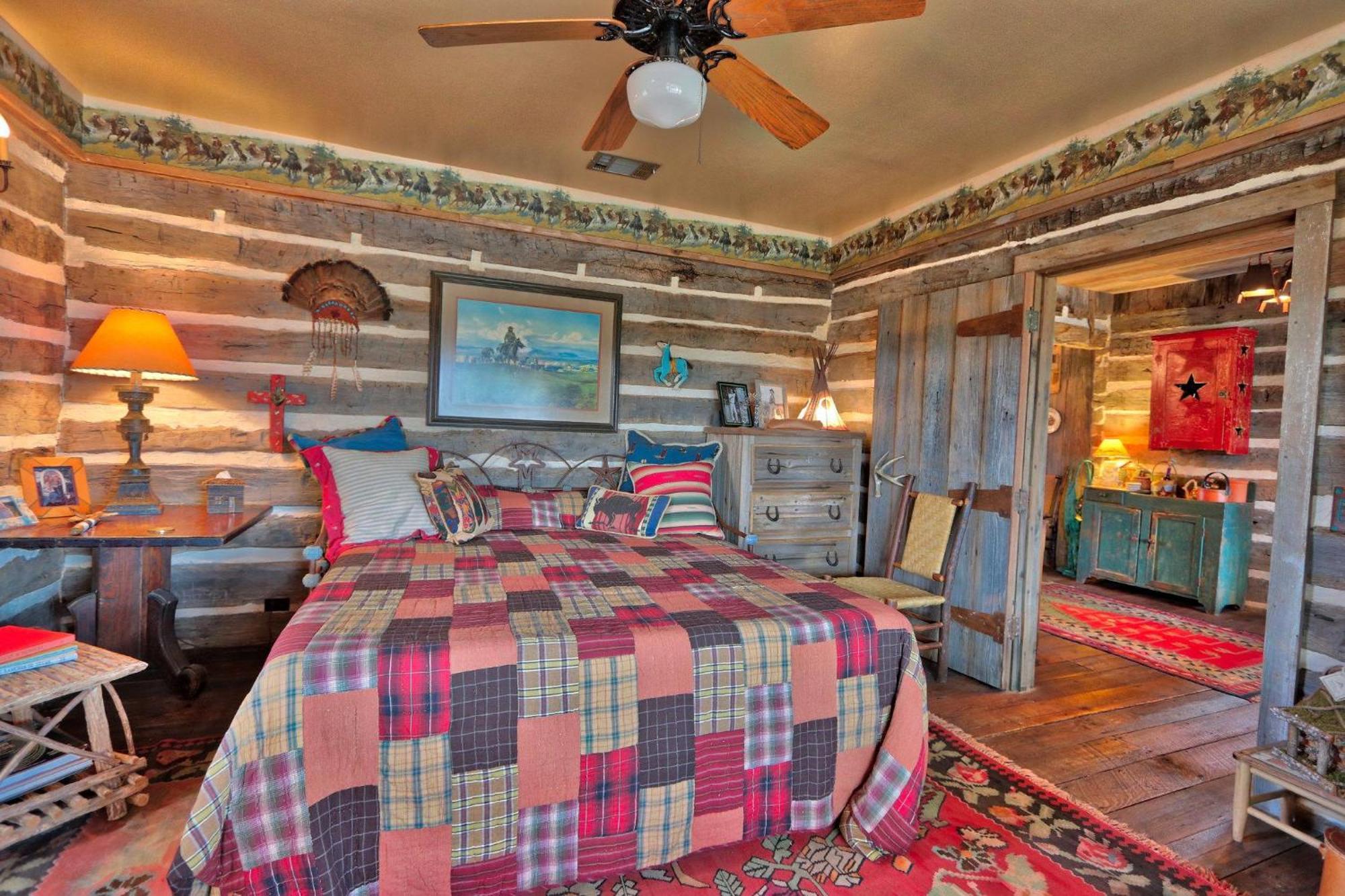 Log Cabin At Old Glory Ranch Wimberley Dış mekan fotoğraf