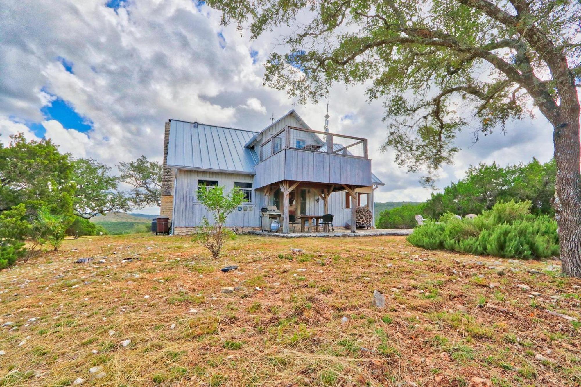 Log Cabin At Old Glory Ranch Wimberley Dış mekan fotoğraf
